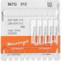 Diamanten 867, gyémántcsiszoló, zöld, ISO 012, FG, 5 darab