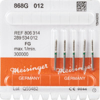Diamanten 868, gyémántcsiszoló, zöld, ISO 012, FG, 5 darab