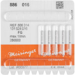 Diamanten 886, gyémántcsiszoló, kék, ISO 016, FG, 5 darab