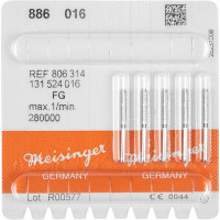 Diamanten 886, gyémántcsiszoló, kék, ISO 016, FG, 5 darab
