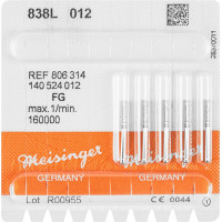Diamanten 838, gyémántcsiszoló, piros, ISO 010, FG, 5 darab