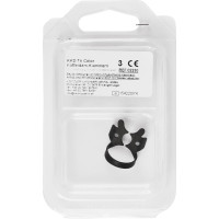 KKD® Kofferdam Klammern triColor Antireflect - 1 db, fekete matt, Nr. 3, für kleine alsó Molaren - 2230