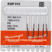 Diamanten 838, gyémántcsiszoló, piros, ISO 012, FG, 5 darab