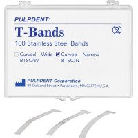 PCA T-Bands - matricaszalag, 100 db, keskeny, hajlított, acél