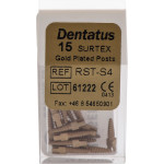 Surtex Classic (Gold) (S), (1,50 x 7,8 mm), Gyökércsap (Acél), aranyozott, Nemesacél, 15 darab