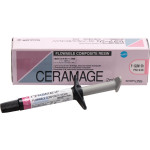 Ceramage (Flow) (Gum) (B), Leplezőanyagok, fecskendő, barna, biokompatibilis, Mikrohybrid-kompozit, 73 súly %, 1 darab