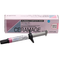 Ceramage (Flow) (Gum) (B), Leplezőanyagok, fecskendő, barna, biokompatibilis, Mikrohybrid-kompozit, 73 súly %, 1 darab