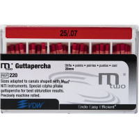 Mtwo (28 mm) (7 %) (ISO 25), Guttapercha-csúcs, ISO 25 rózsaszín, Guttapercha, 28 mm, 60 darab