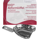 KKD® Abformlöffel unbezahnt - 1 db, felső-2 FDL, perforált - 312