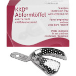 KKD® Abformlöffel unbezahnt - 1 db, alsó-6 FDL, perforált - 316