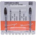 Black Cobra HM 251 Packung 2 Fräser kék, ISO 060, HP