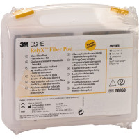 RelyX™ Fiber Post - Intro Kit 15 Stifte (sárga, piros, kék), 4 Bohrer, 20 Kanülen - 56860