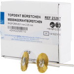 TOPDENT Messingdrahtbürste - Packung 6 Stück, Ø 21 mm - 23267