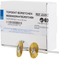 TOPDENT Messingdrahtbürste - Packung 6 Stück, Ø 21 mm - 23267