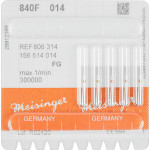 Diamanten 840, gyémántcsiszoló, piros, ISO 014, FG, 5 darab
