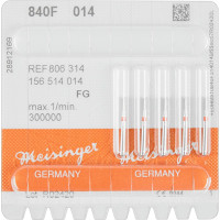 Diamanten 840, gyémántcsiszoló, piros, ISO 014, FG, 5 darab
