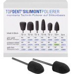 TOPDENT® Silimont Polierer Packung 6 darab, fekete, mittel, TD-4