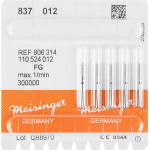 Diamanten 837, gyémántcsiszoló, kék, ISO 012, FG, 5 darab