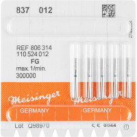 Diamanten 837, gyémántcsiszoló, kék, ISO 012, FG, 5 darab