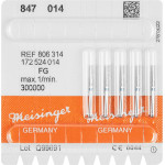 Diamanten 847, gyémántcsiszoló, kék, ISO 014, FG, 5 darab