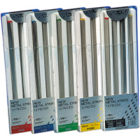 GC NEW METAL STRIPS - 12 darabos csomag, (4 x 2,6 mm, 4 x 3,3 mm, 4 x 4 mm), Körnung 1.000 - 263 GC NEW METAL STRIPS - 12 darabos csomag, (4 x 2,6 mm, 4 x 3,3 mm, 4 x 4 mm), Körnung 1.000 - 263