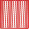 Lyukrács retenció, (70 x 70 x 0,75 mm), Lapok, piros, 20 darab
