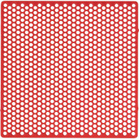 Lyukrács retenció, (70 x 70 x 0,60 mm), Lapok, piros, 20 darab
