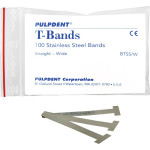 PCA T-Bands - matricaszalag, 100 db, széles, egyenes, acél