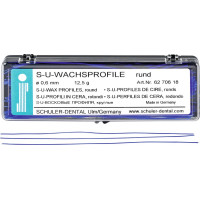 S-U-Wachsprofile Packung 12,5 g Wachsprofile rund, 0,6 mm S-U-Wachsprofile Packung 12,5 g Wachsprofile rund, 0,6 mm
