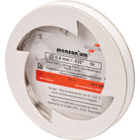 MENZANIUM® Spulendraht Laborrolle 20 m federhart = 1.800-2.000 N/qmm, 0,8 mm