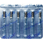 CC+File (373), Hedström reszelő, Fogantyú - műanyag ISO 8 sterilen csomagolva, röntgenopák, Nemesacél, 21 mm, 6 darab