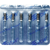 CC+File (373), Hedström reszelő, Fogantyú - műanyag ISO 8 sterilen csomagolva, röntgenopák, Nemesacél, 21 mm, 6 darab