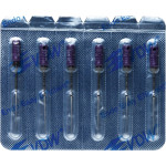 CC+File (363) (31 mm) (ISO 10), K-reszelő (kézzel), Fogantyú - műanyag ISO 10 sterilen csomagolva, ISO színkódolt, Nemesacél, 31 mm, 6 darab