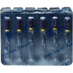 CC+File (363) (25 mm) (ISO 10), K-reszelő (kézzel), Fogantyú - műanyag ISO 10 sterilen csomagolva, ISO színkódolt, Nemesacél, 25 mm, 6 darab