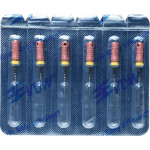 CC+File (363) (25 mm) (ISO 6), K-reszelő (kézzel), Fogantyú - műanyag ISO 6 sterilen csomagolva, ISO színkódolt, Nemesacél, 25 mm, 6 darab