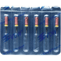 CC+File (363) (25 mm) (ISO 6), K-reszelő (kézzel), Fogantyú - műanyag ISO 6 sterilen csomagolva, ISO színkódolt, Nemesacél, 25 mm, 6 darab