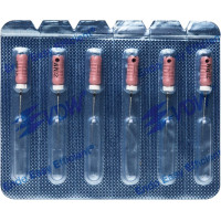 CC+File (363) (21 mm) (ISO 6), K-reszelő (kézzel), Fogantyú - műanyag ISO 6 sterilen csomagolva, ISO színkódolt, Nemesacél, 21 mm, 6 darab