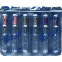 CC+File (363) (21 mm) (ISO 6-10), K-reszelő (kézzel), Fogantyú - műanyag ISO 6-10 sterilen csomagolva, ISO színkódolt, Nemesacél, 21 mm, 3x2 darab