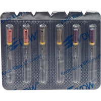 CC+File (363) (25 mm) (ISO 6-10), K-reszelő (kézzel), Fogantyú - műanyag ISO 6-10 sterilen csomagolva, ISO színkódolt, Nemesacél, 25 mm, 3x2 darab