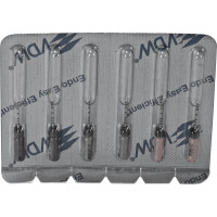 CC+File (363) (31 mm) (ISO 6-10), K-reszelő (kézzel), Fogantyú - műanyag ISO 6-10 sterilen csomagolva, ISO színkódolt, Nemesacél, 31 mm, 3x2 darab