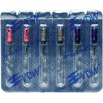 CC+Bur (353), K-Fúró, Fogantyú - műanyag ISO 6-10 röntgenopák, ISO színkódolt, Nemesacél, 31 mm, 3x2 darab