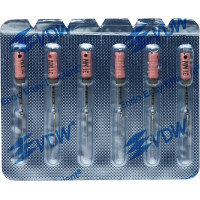 CC+Bur (353), K-Fúró, Fogantyú - műanyag ISO 6 röntgenopák, ISO színkódolt, Nemesacél, 31 mm, 6 darab