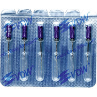 CC+Bur (353), K-Fúró, Fogantyú - műanyag ISO 10 röntgenopák, ISO színkódolt, Nemesacél, 31 mm, 6 darab