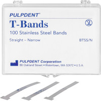 PCA T-Bands - matricaszalag, 100 db, keskeny, egyenes, acél