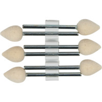 Polírozó (Kerámia), (13 x 19 mm), Kézidarab (HP, Ø 2,35 mm, ISO 104, 44,5 mm) Láng, nagy, Filc, 6 darab