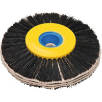 Einlagen-Rundbürste, 1 darab, Größe 40/Ø 80 mm 3 Reihen Borsten, 2 Reihen Nessel