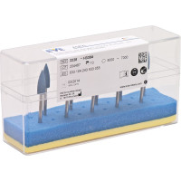 EVE Acryl (338), Polírozó (Műanyagok), Kézidarab (HP, Ø 2,35 mm, ISO 104, 44,5 mm) ISO 55 Csúcs, durva, Nemeskorund - Műanyag, 16 mm, 10 darab