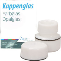Kappengläser aus Simplex-Opalglas, 1 darab, mit, feketeem Ring