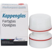 Kappengläser aus Opalglas, 1 darab, mit rotem Ring