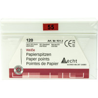 Papírcsúcs (ISO 55), ISO 55 fehér, Papír, 120 darab